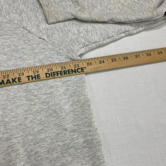 VTG 90s FOL Floral Graphic Sweatshirt size XL Roses USA Cottage Gray - Picture 6 of 9